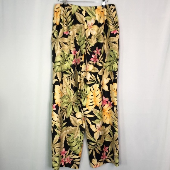 Talbots Pure Silk Tropical Wide Leg Pants Size 10 - Picture 7 of 11